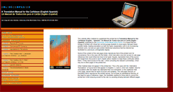 Desktop Screenshot of caribbeantranslationmanual.com